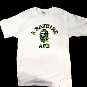 A Bathing Ape White Graphic T-Shirt
